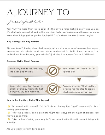 The Find Your Why Journal