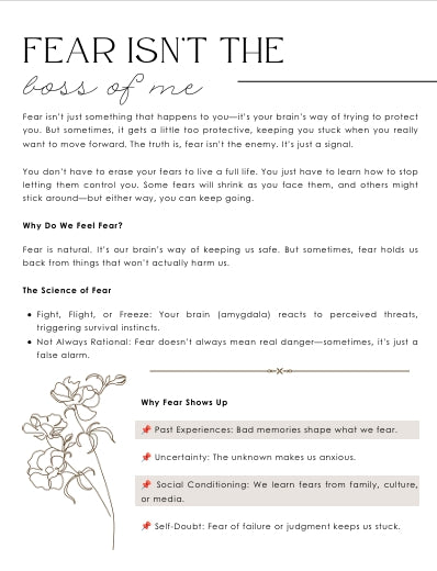 The Facing My Fears Journal