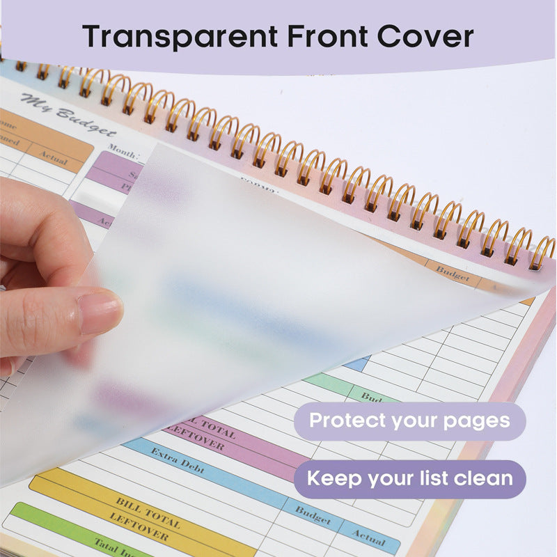 B5 Daily Weekly Budget Planner Notepad for Home Finance