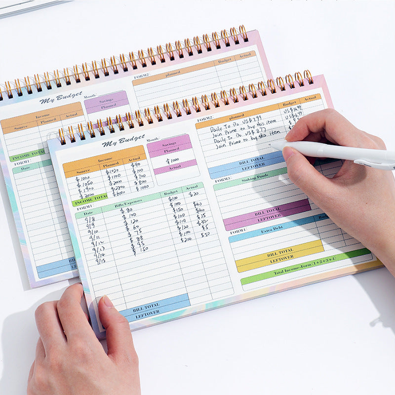 B5 Daily Weekly Budget Planner Notepad for Home Finance