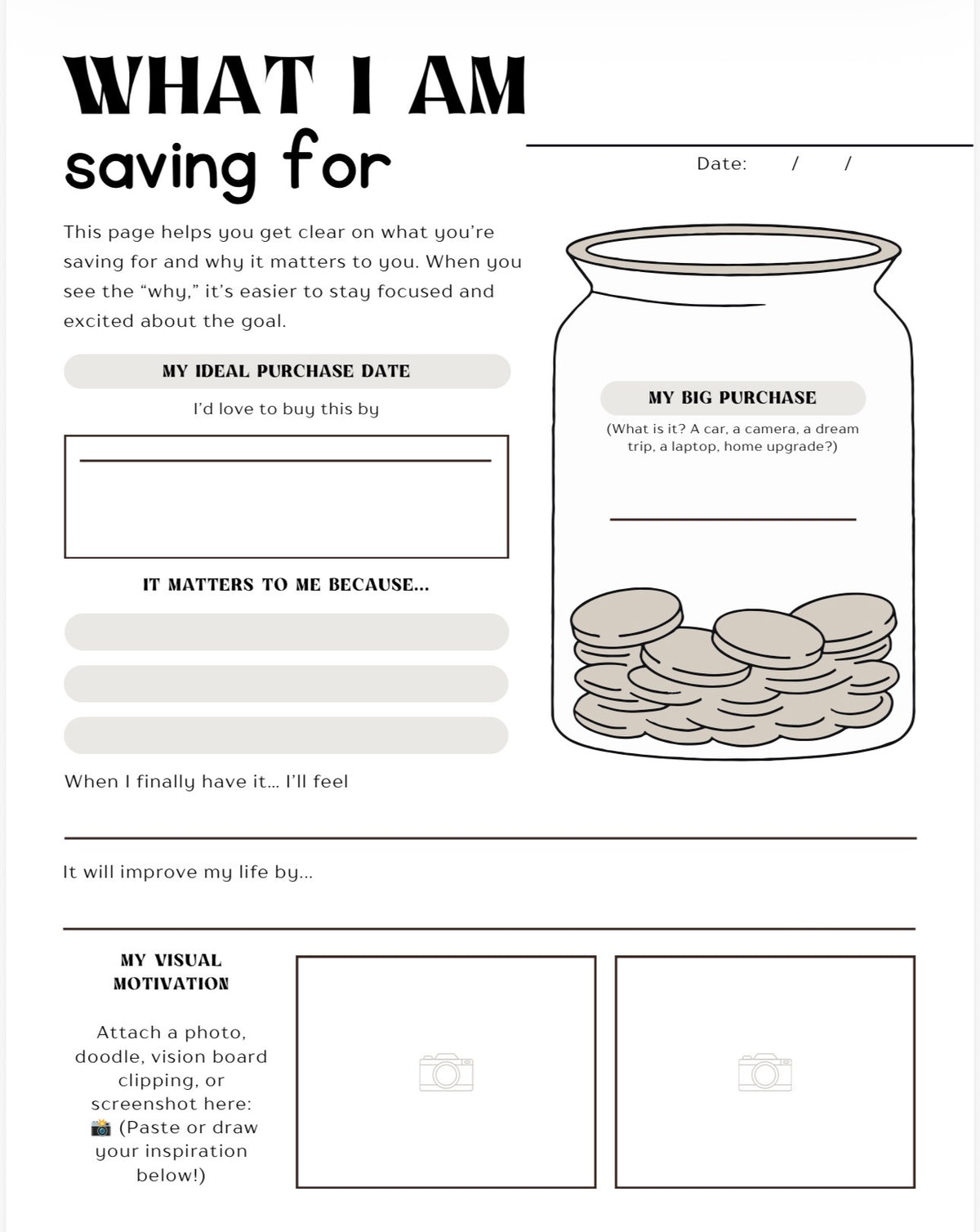 The Big Purchase Planner