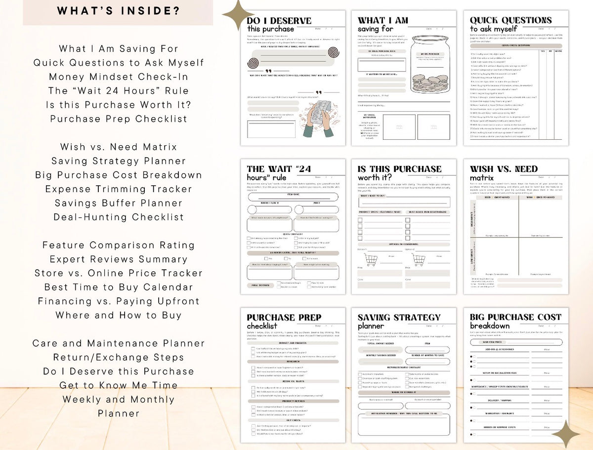 The Big Purchase Planner