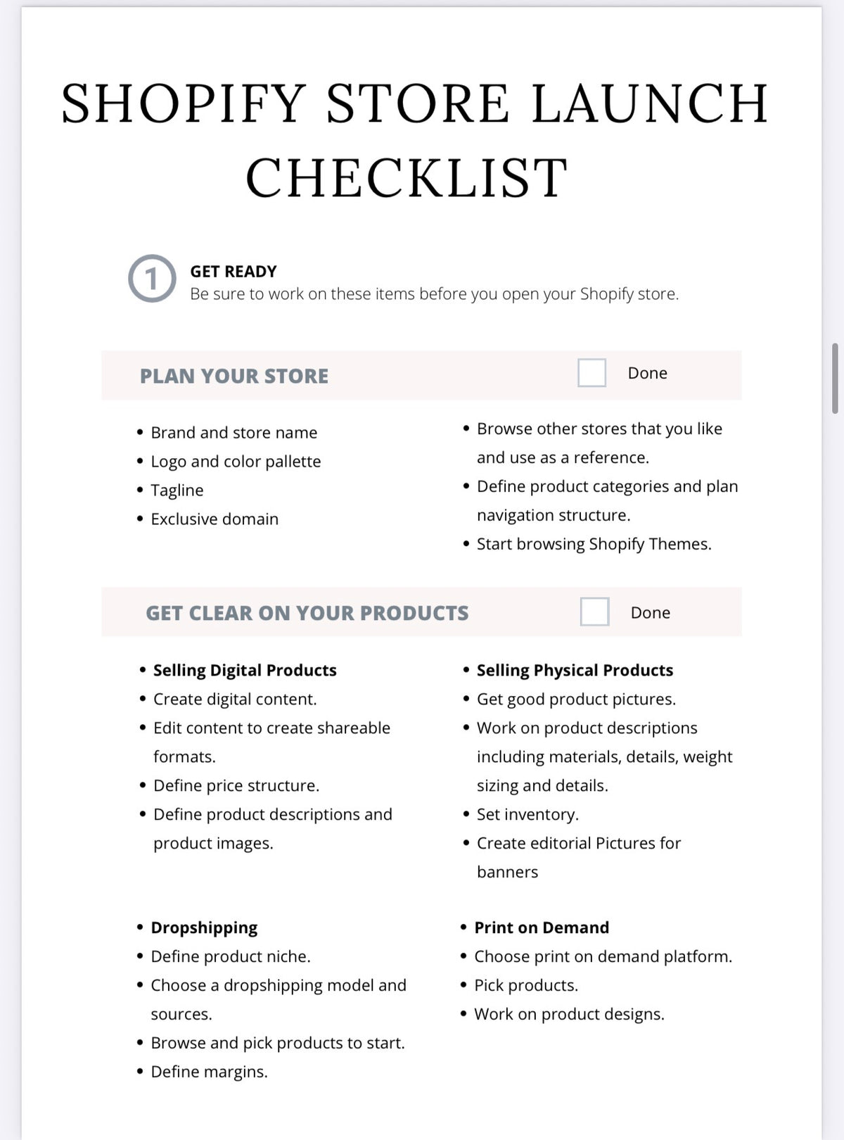 The Shopify Planner